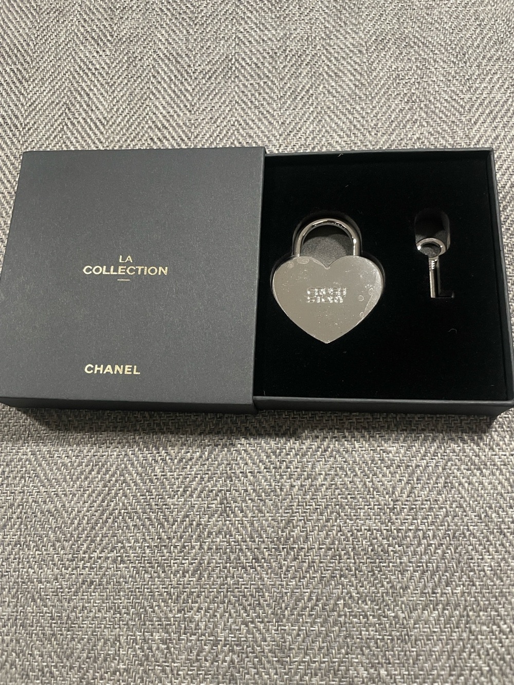 Chanel Silver Heart Padlock from La Collection GWP